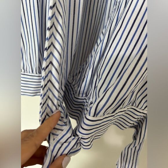 Madewell Striped Wrap Top - Picture 8 of 9